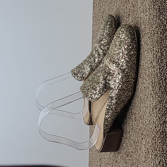 Madewell Shoes - Madewell Willa Loafer Mule In Gold Glitter Sz 6.5 Women's